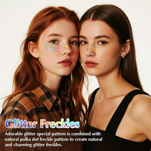 Diamond 3D Crystal Face Sticker/Stiker Wajah Berlian DIY Stiker Wajah Pesta Topeng Stiker Wajah Mani