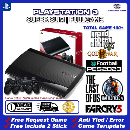FLASH SALE PS3 Super Slim CFW PS 3 Super Slim 500GB HEN FULL GAME UPDATE Garansi Service 1 Tahun