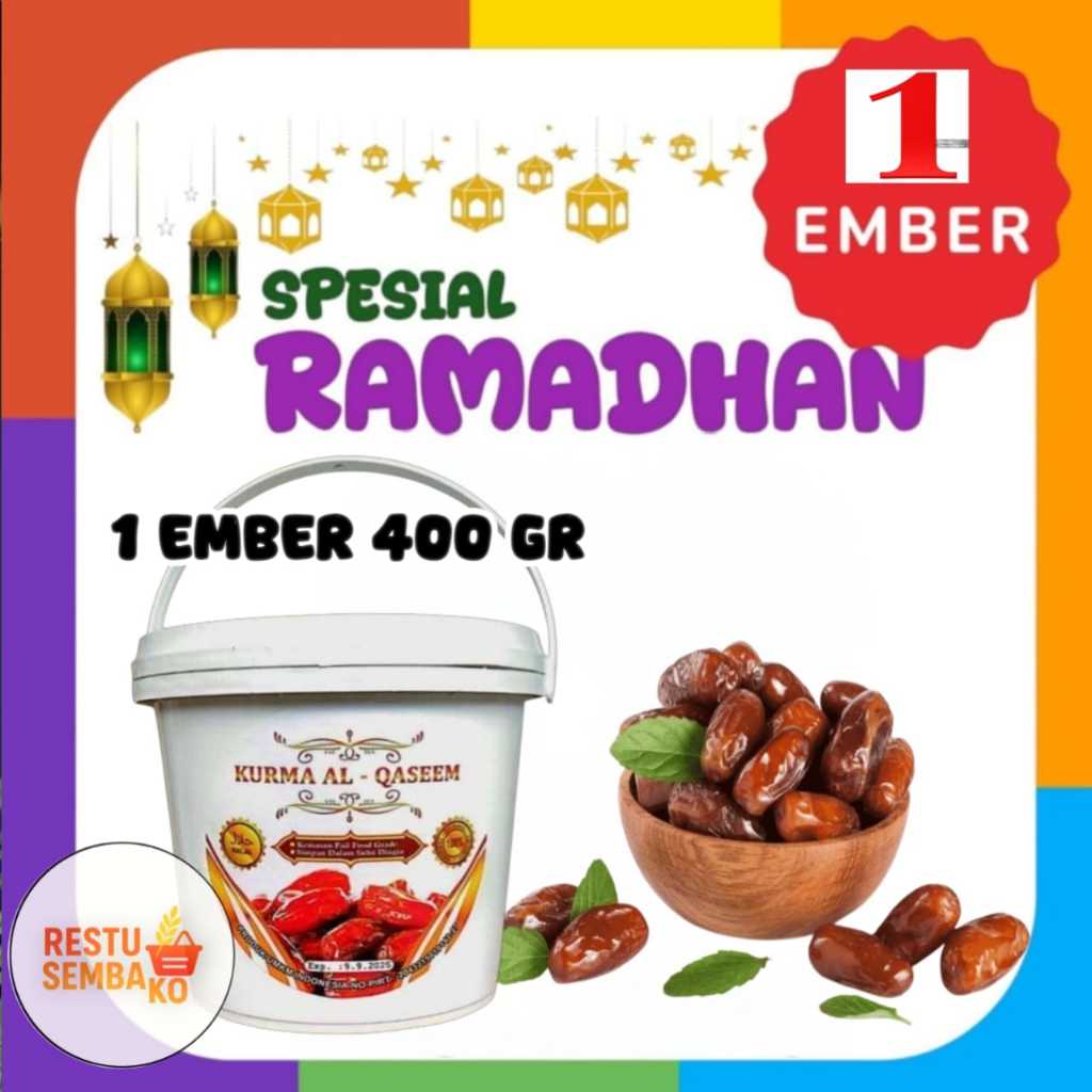 Kurma Premium - Kurma EMBER ARAB SAUDI 400 Gr manisan buah kurma