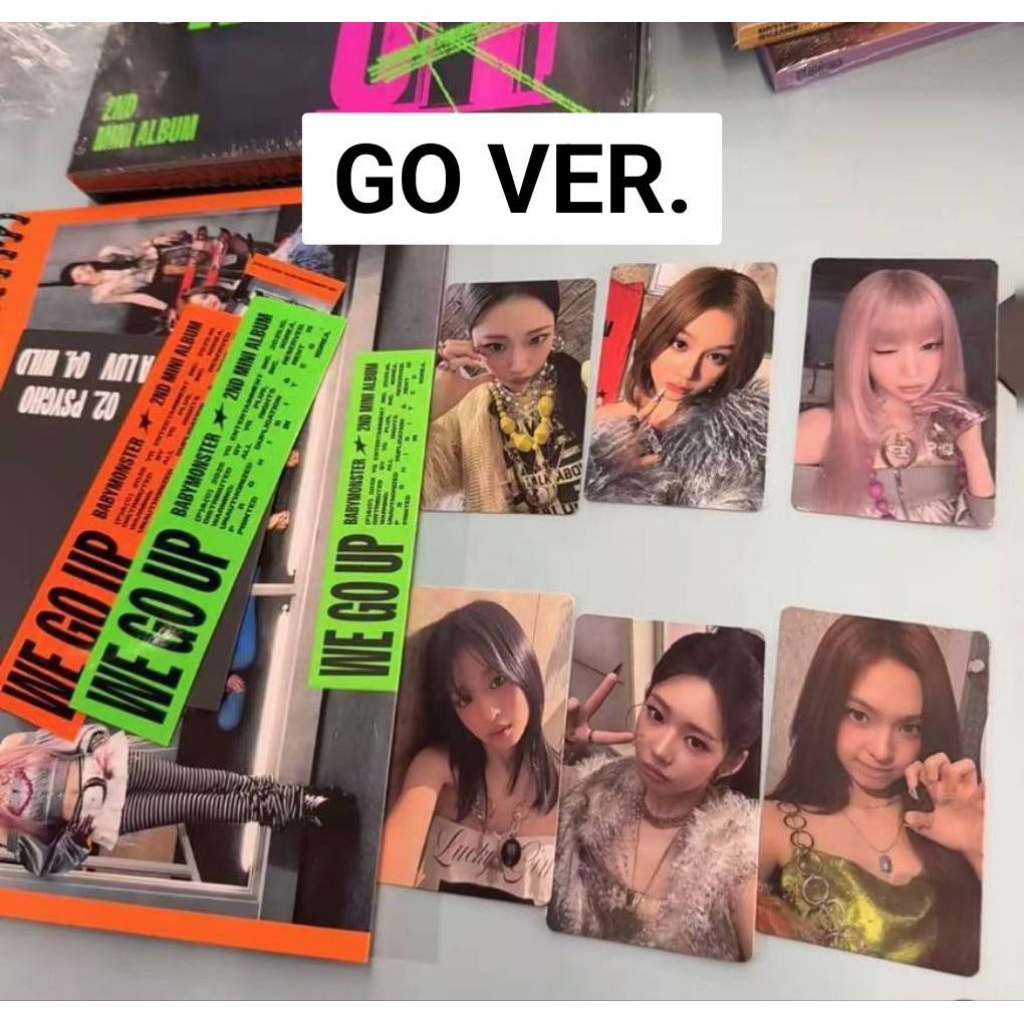 [SHARING] PHOTOCARD PC OFFICIAL BABYMONSTER 2nd MINI ALBUM WE GO UP PC INCLUSION GO VER ALBUM BAEMON