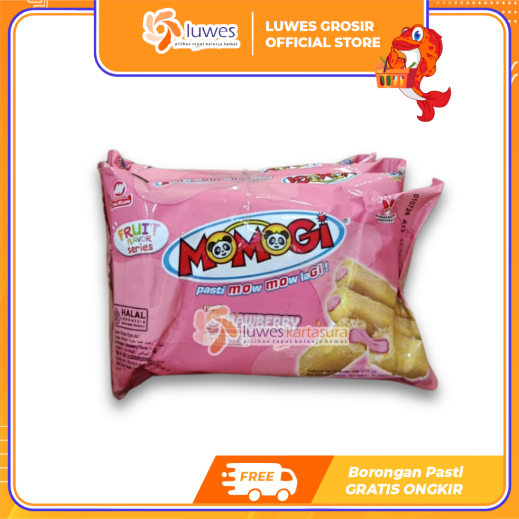 [GROSIR] Momogi Fruit Series Strawberry Isi 5pcs Snack Cemilan Stik Momogi Murah