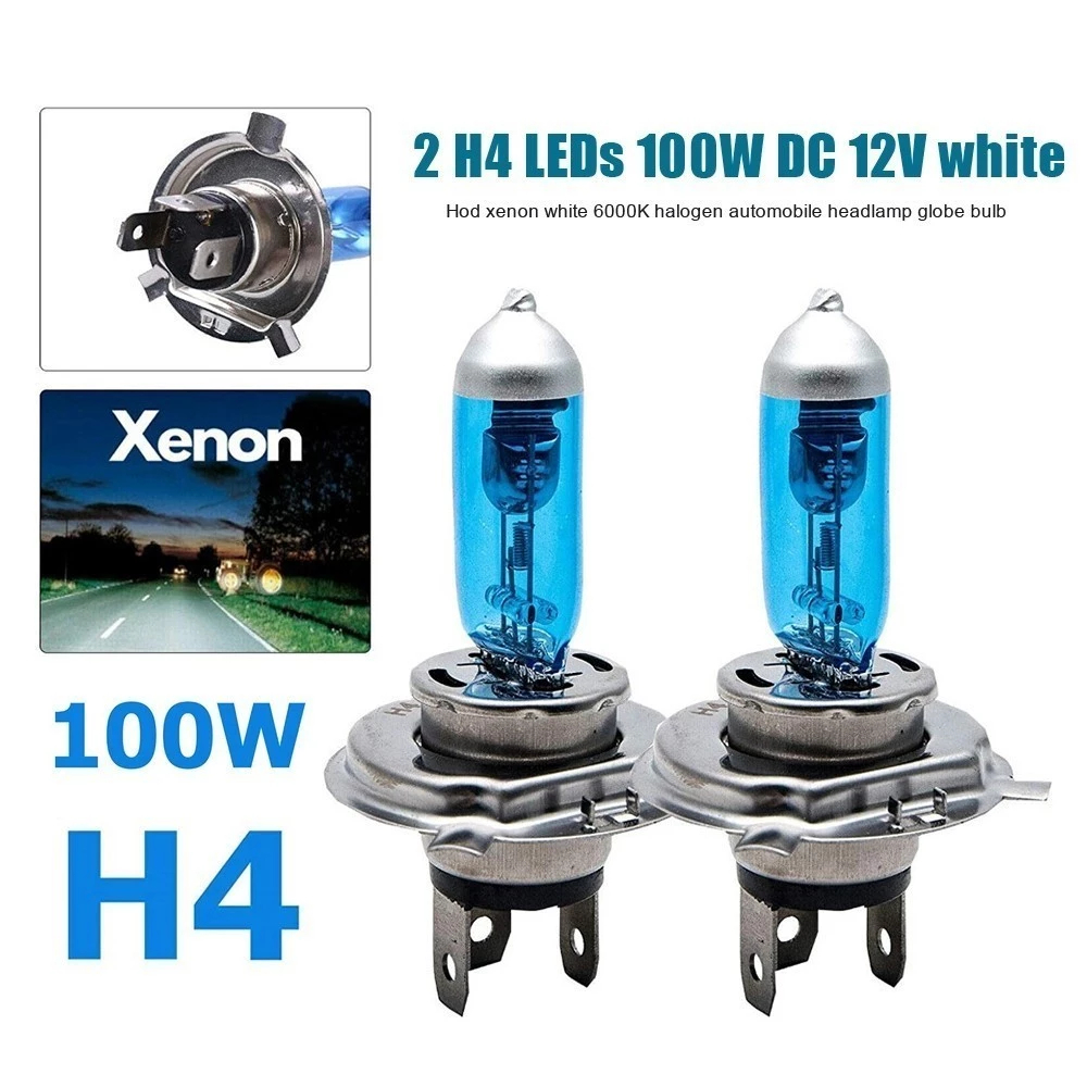 GROSIR CARBOSS 2 PCS Lampu Depan Mobil LED/Lampu 100W H4 Mobil Lampu Depan Kabut Lampu High/Lampu