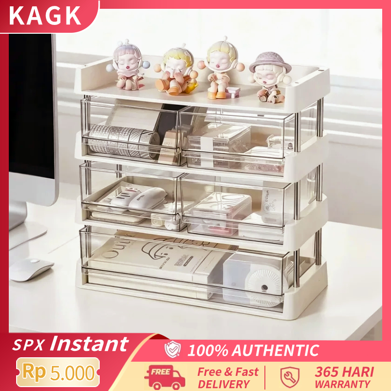 KAGK Rak Dapur Multifungsi - Penyimpanan Teh & Alat Minum Bertingkat (Cangkir, Gelas & Perlengkapan 