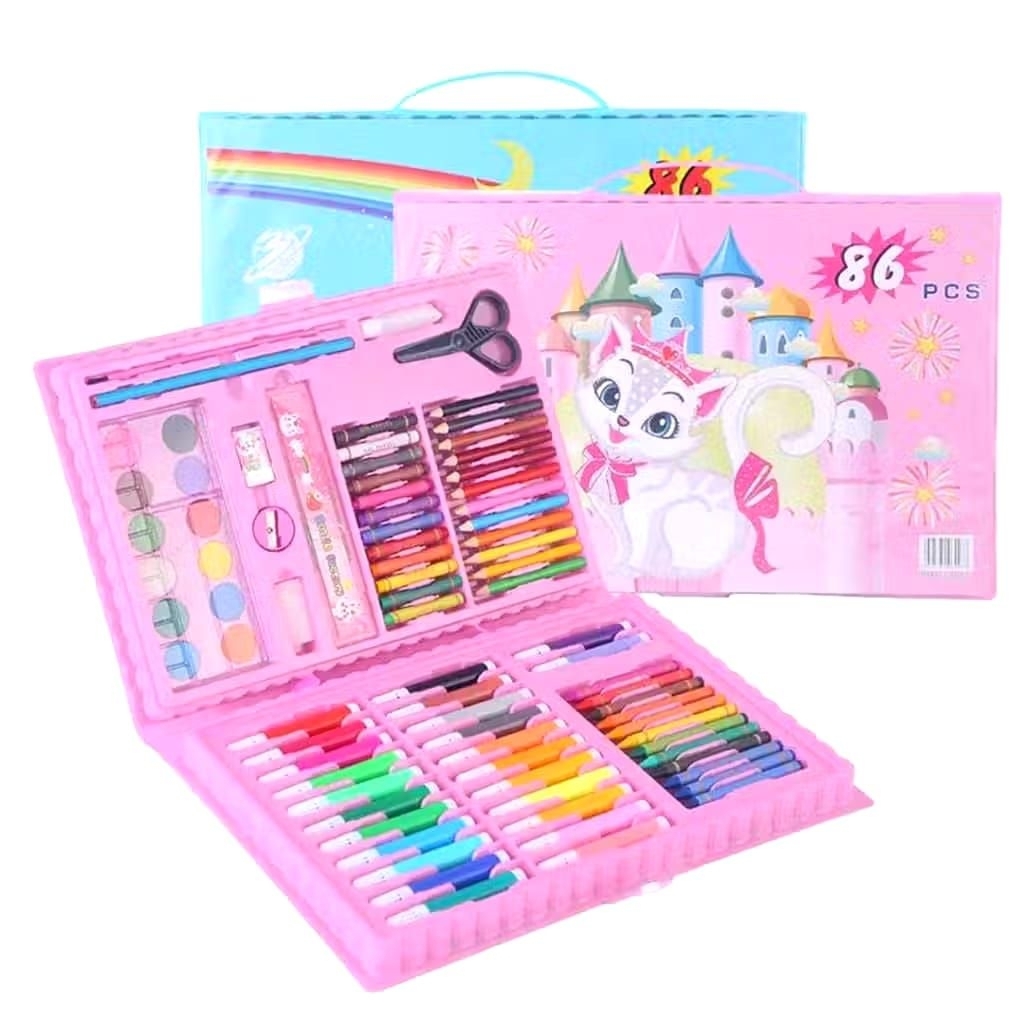 Crayon Set Pensil Warna Lengkap Pensil Warna Speedo  Spidol Warna  86 Pcs