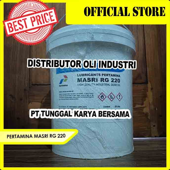 OLI GEAR PERTAMINA MASRI RG 220 (Ready Stock - 20 Liter)