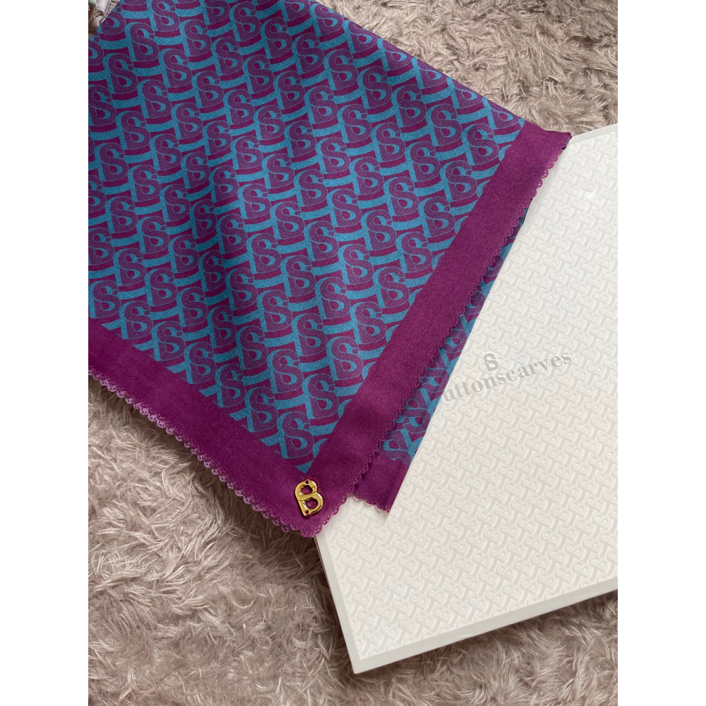 Bimu Buttonscarves Voile Square - LOLLIPOP prelove