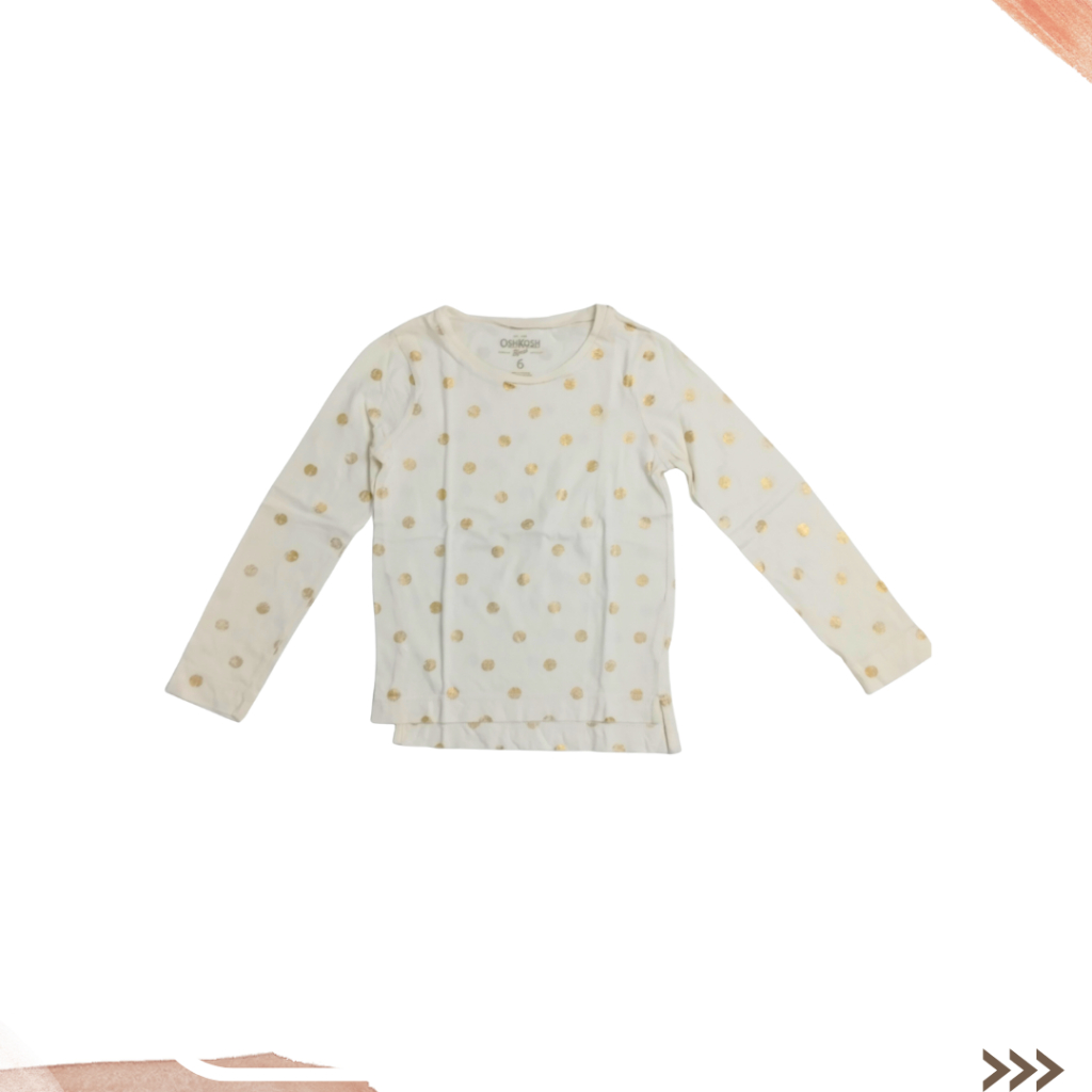 PR3l0V3D - KAOS ANAK PEREMPUAN LENGAN PANJANG - OSHKOSH B'GOSH