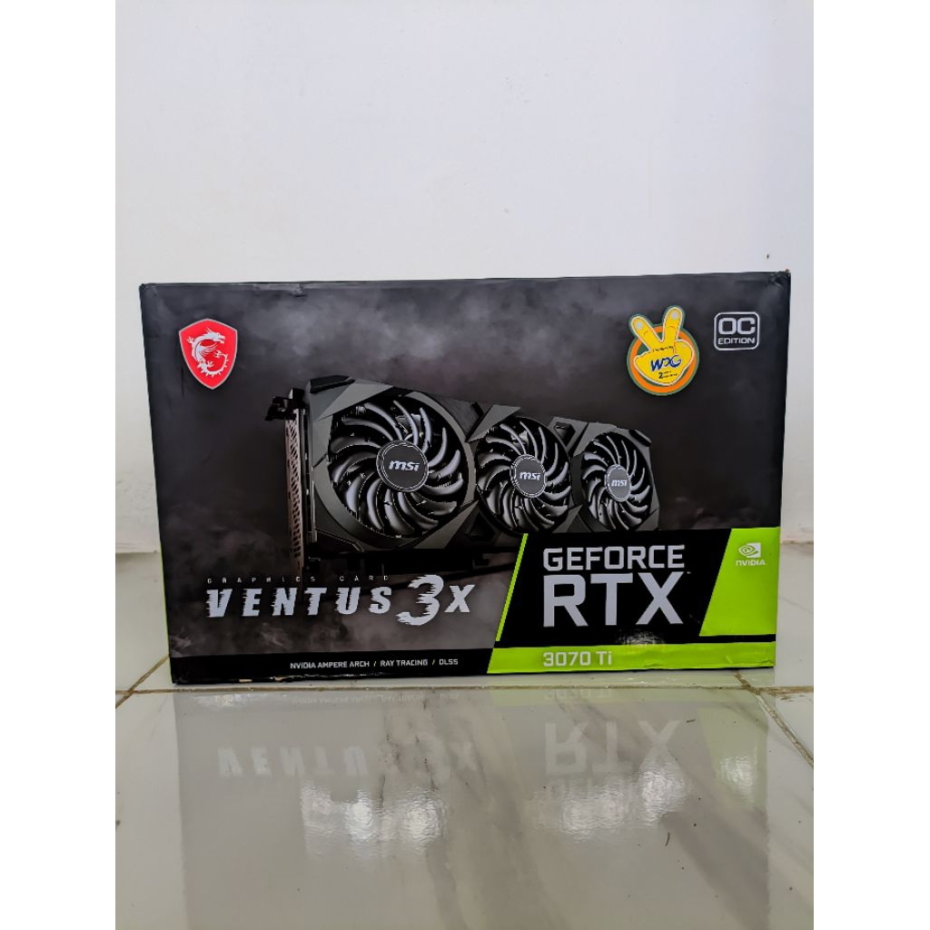 MSI RTX 3070 ti Ventus 3X Triple fan second mulus full box