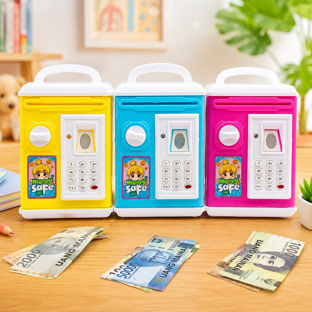 1293  mainan atm mini anak anak / mainan celengan atm anak anak / mainan atm mini