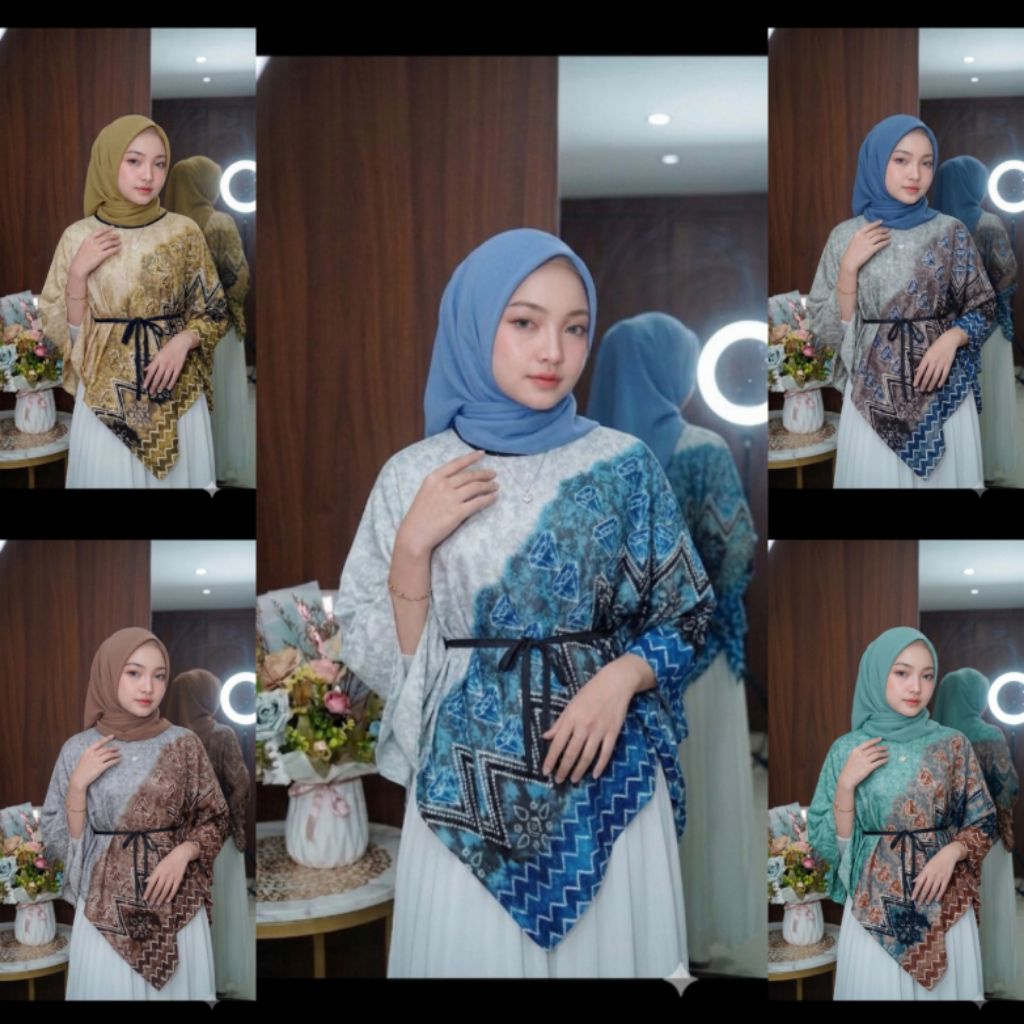 BAJU SASIRANGAN WANITA AZELIA/BLOUSE SASIRANGAN WANITA/ATASAN SASIRANGAN