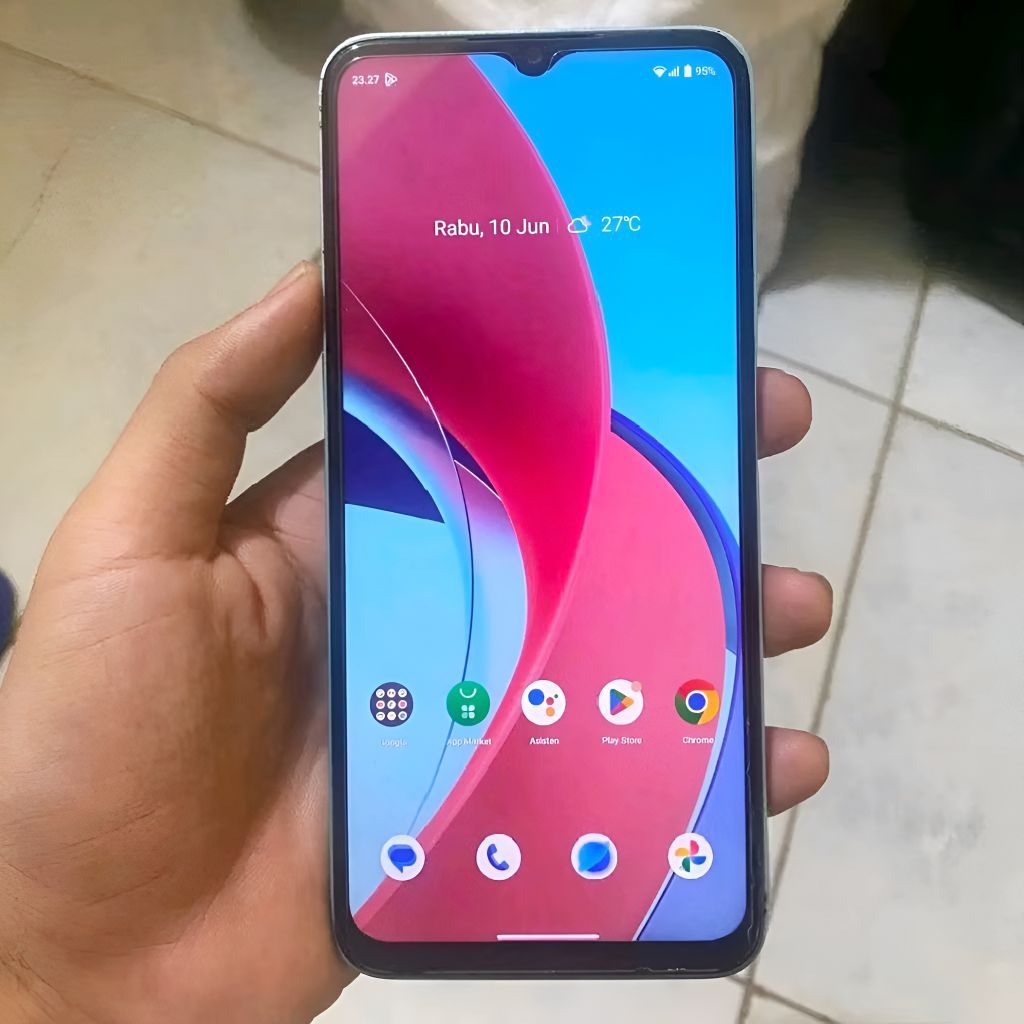 LCD Touchscreen Ori Asli Copotan Realme C35 / Narzo 50a Prime