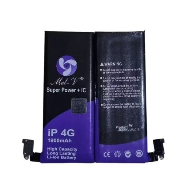 Batre for iphone 4g 4s 5g 6s 6g plus Battery Double Power + ic Baterai Original Mel-V