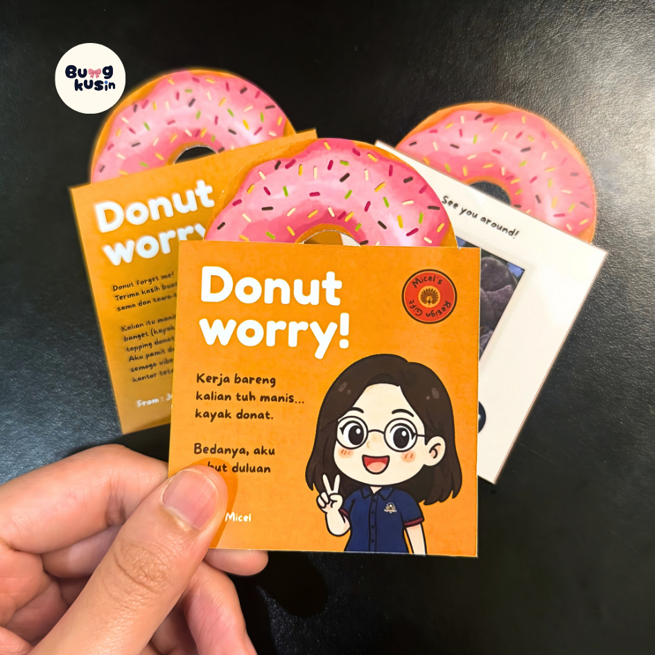 Kartu Ucapan Resign (JCO Edition)  Custom Foto Nama – Hadiah Perpisahan Teman Kerja Kado Resign Unik