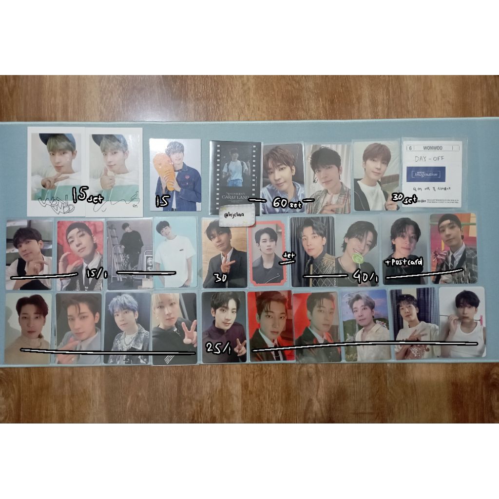 [READY] PHOTOCARD POSTCARD BINBOOK SEVENTEEN WONWOO