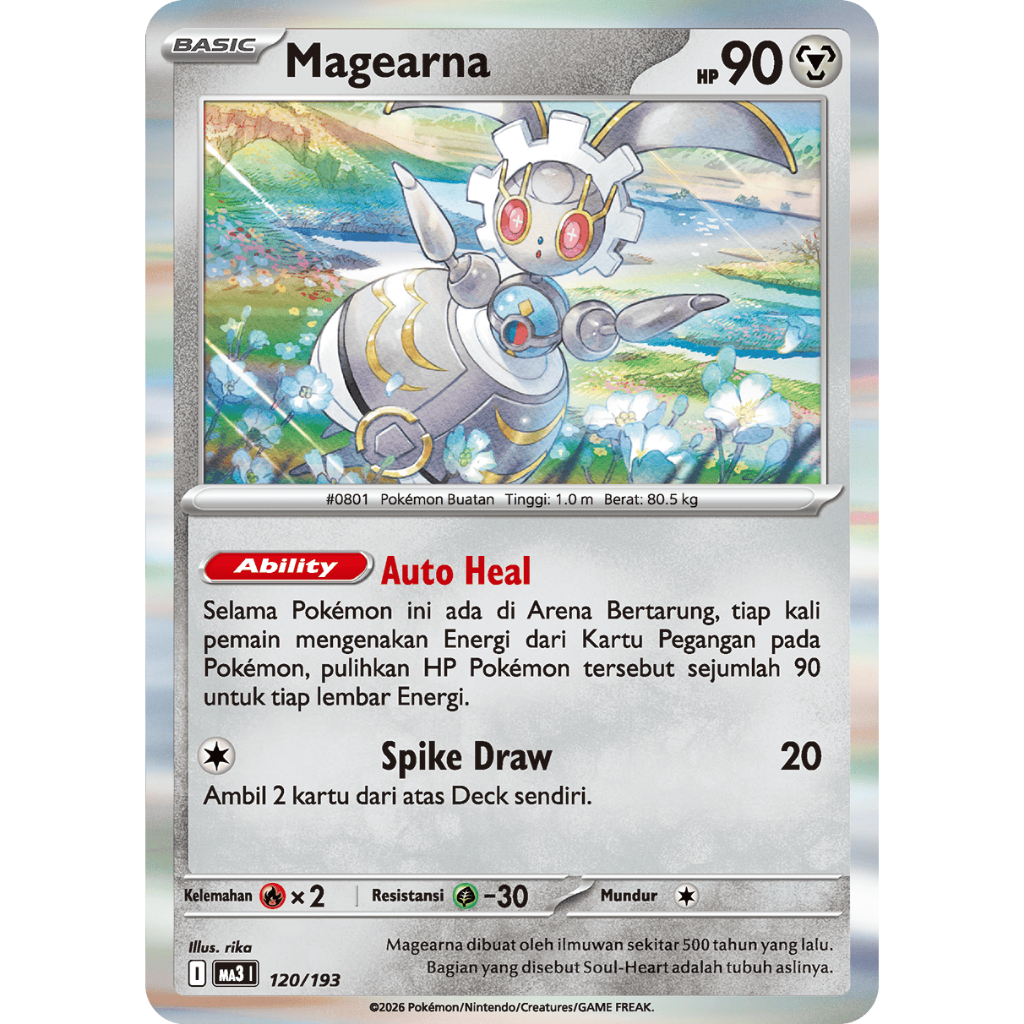 Pokemon Magearna TCG Kartu Bulk Common