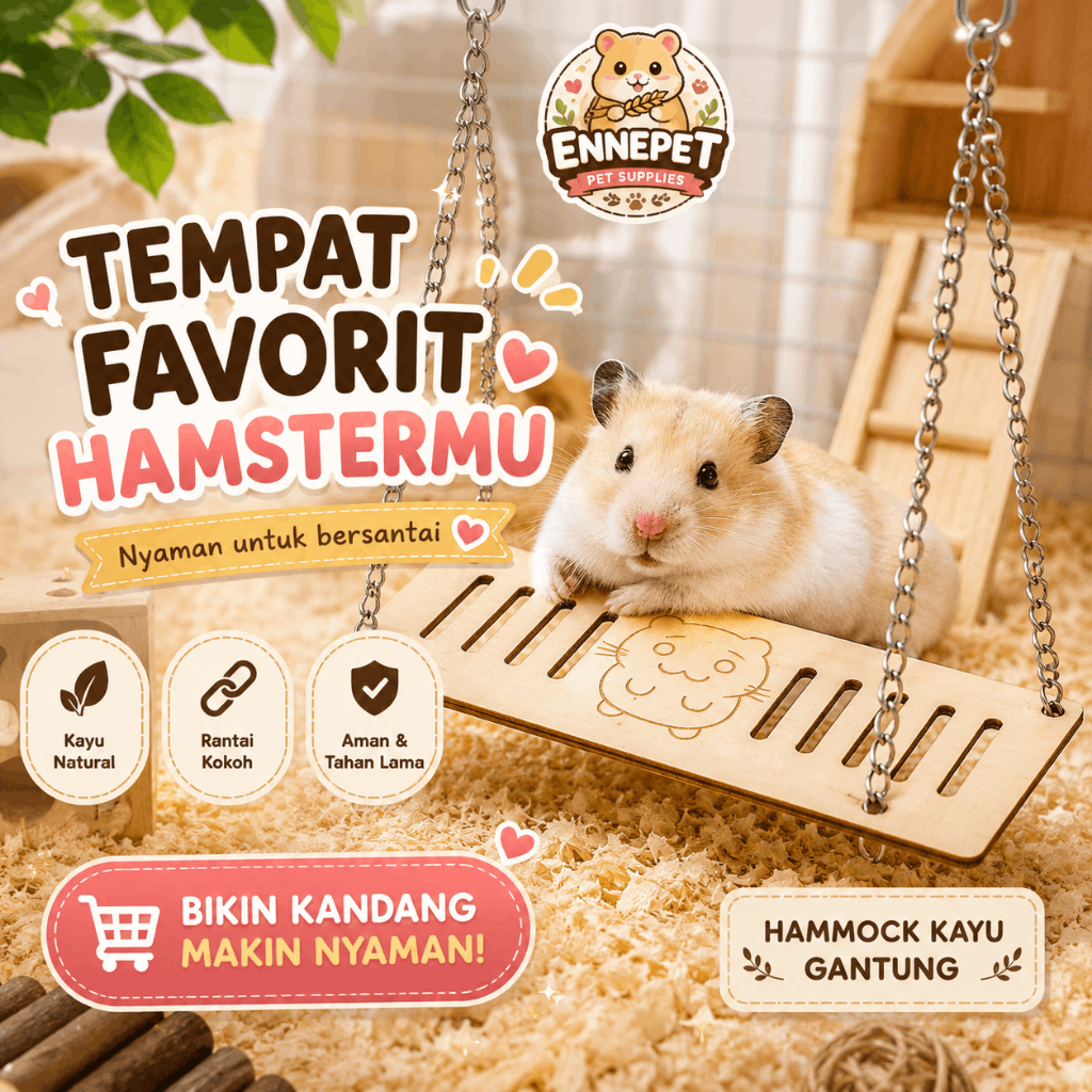 Mainan Hamster Ayunan / Ayunan Hamster / Mainan Burung Ayunan / Ayunan Burung Ayunan Hamster Lucu | 