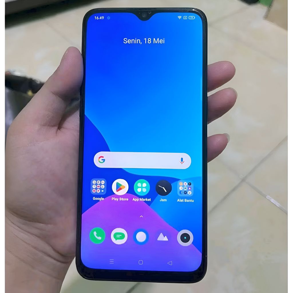 LCD Touchscreen Ori Asli Copotan Realme 5 Pro