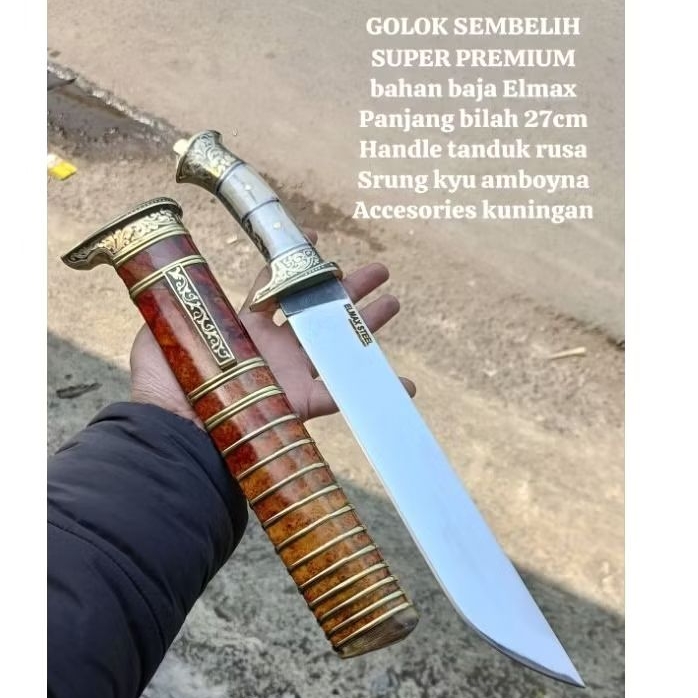 Pisau Qurban baja ELMAX anti karat