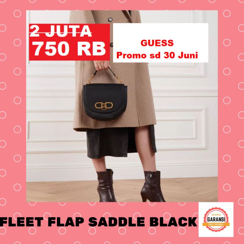 Tas Guess wanita seri FLEET FLAP SADDLE 100% original store