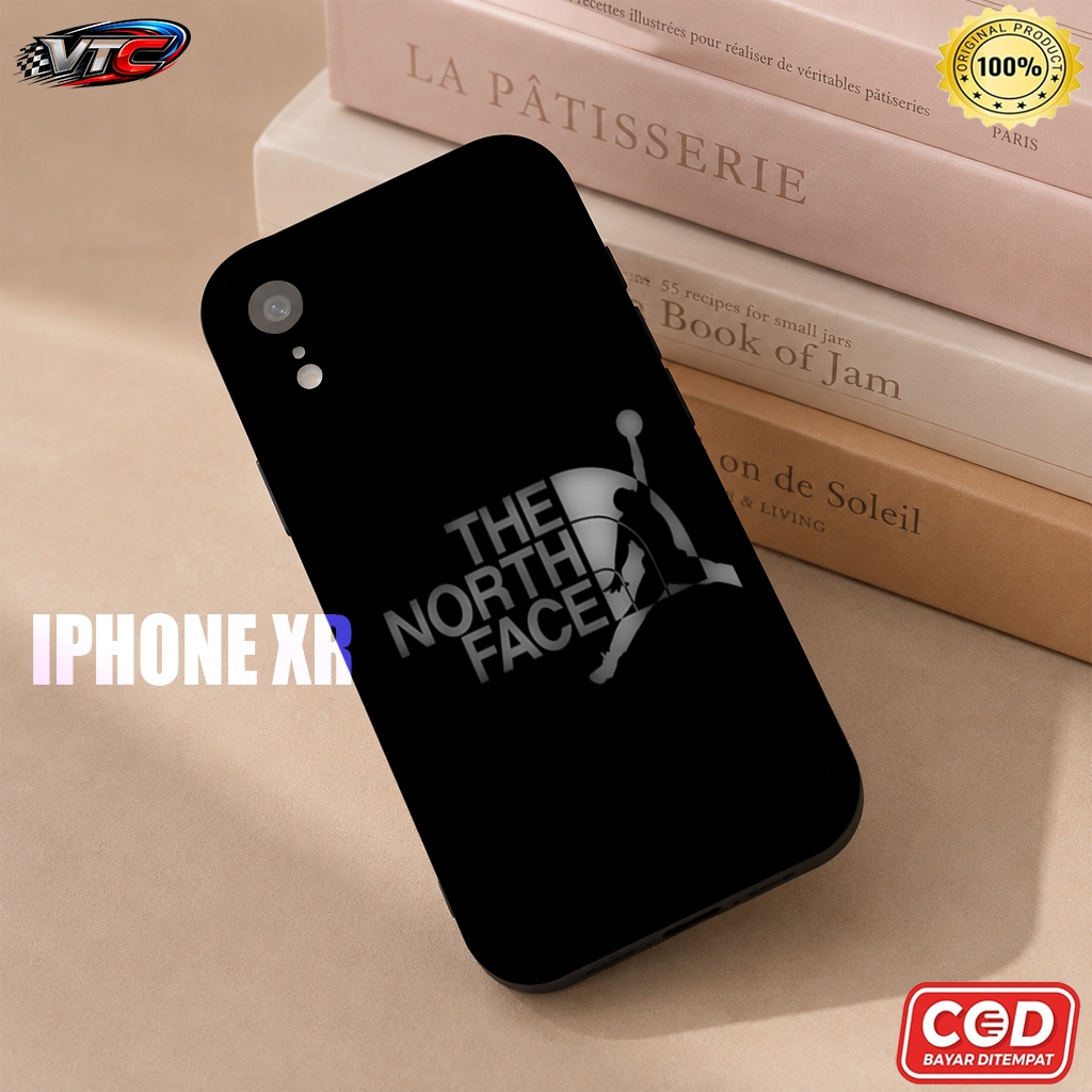 CASE SILIKON PREMIUM BAHAN PROCAMERA MOTIF THE NORTH FACE UNTUK IPHONE 7/8/X/XS/XR/11/12/13/14/15/16