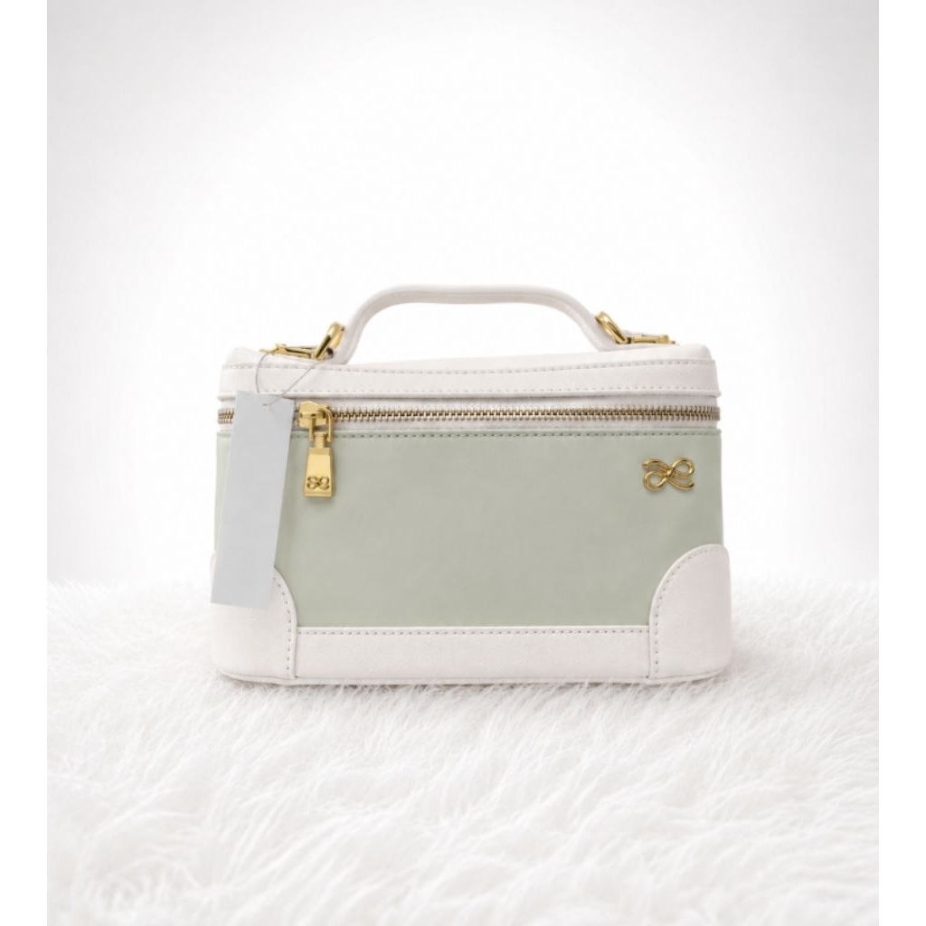 Mini Vanity Bag Wanita Elegan Kekinian – Tas Makeup Travel – Tas Kosmetik Multifungsi