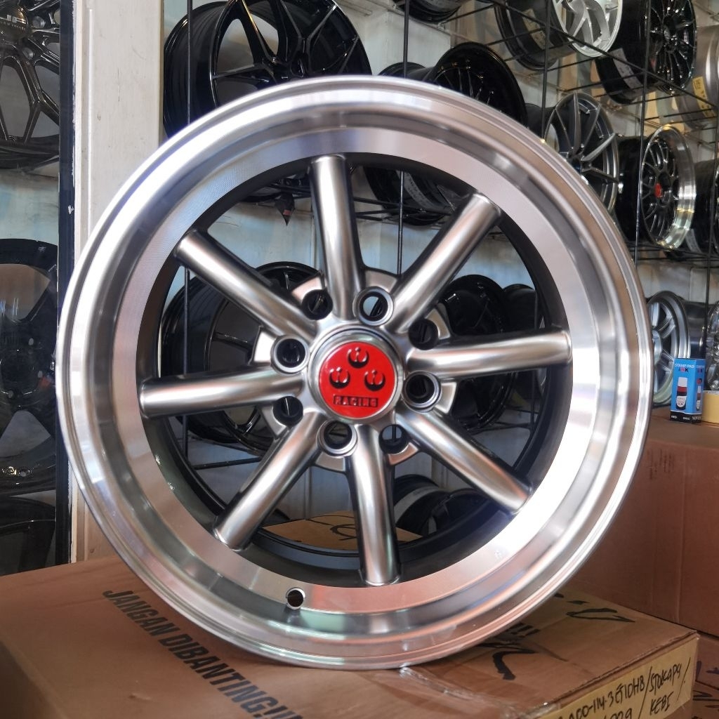 Velg Mobil Classic Ring 14 Watanabe Lebar 7 Pcd 4x100 Dan 4x114,3 Hyper Black
