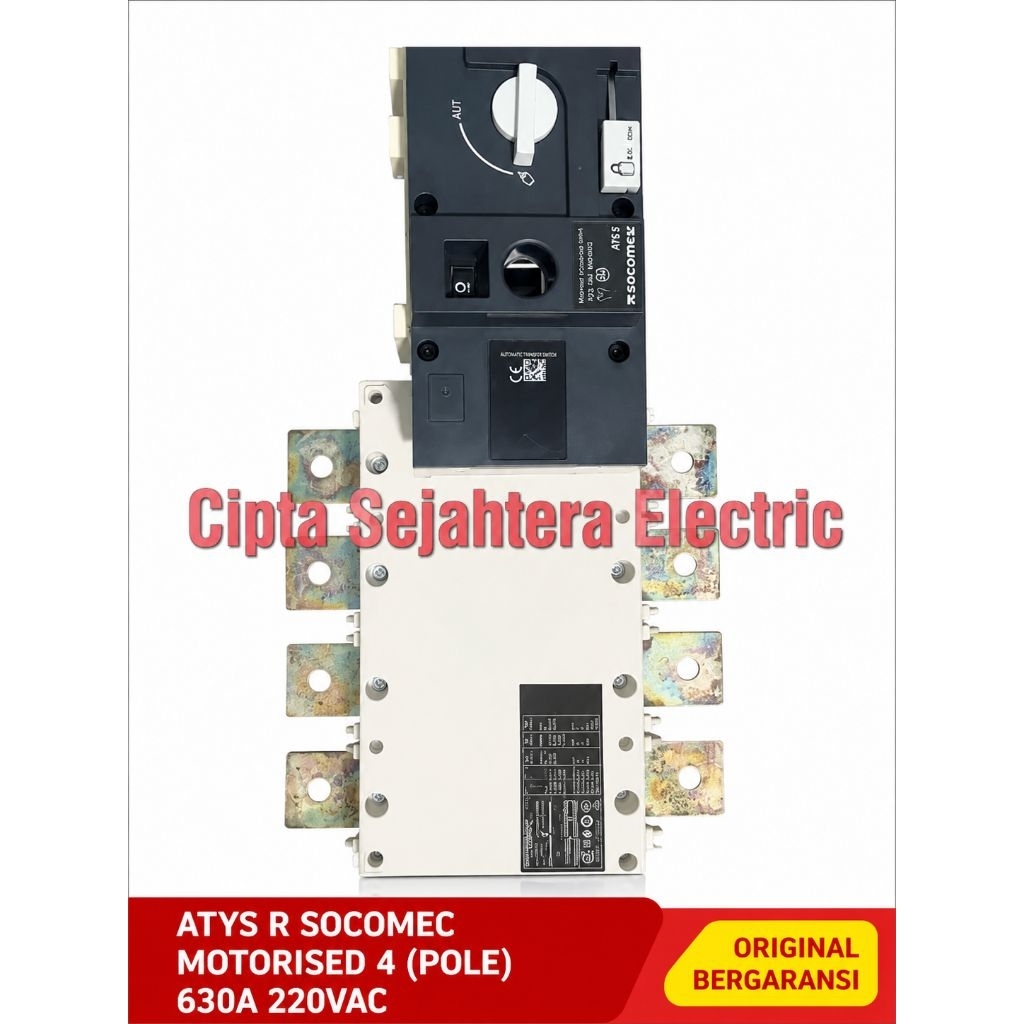 Atys r Socomec motorised 4 (pole) 630A 220VAC