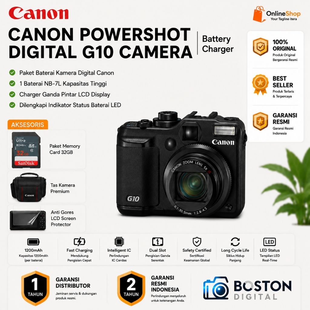 CANON POWERSHOT DIGITAL G10 / CAMERA DIGITAL POWERSHOT G10