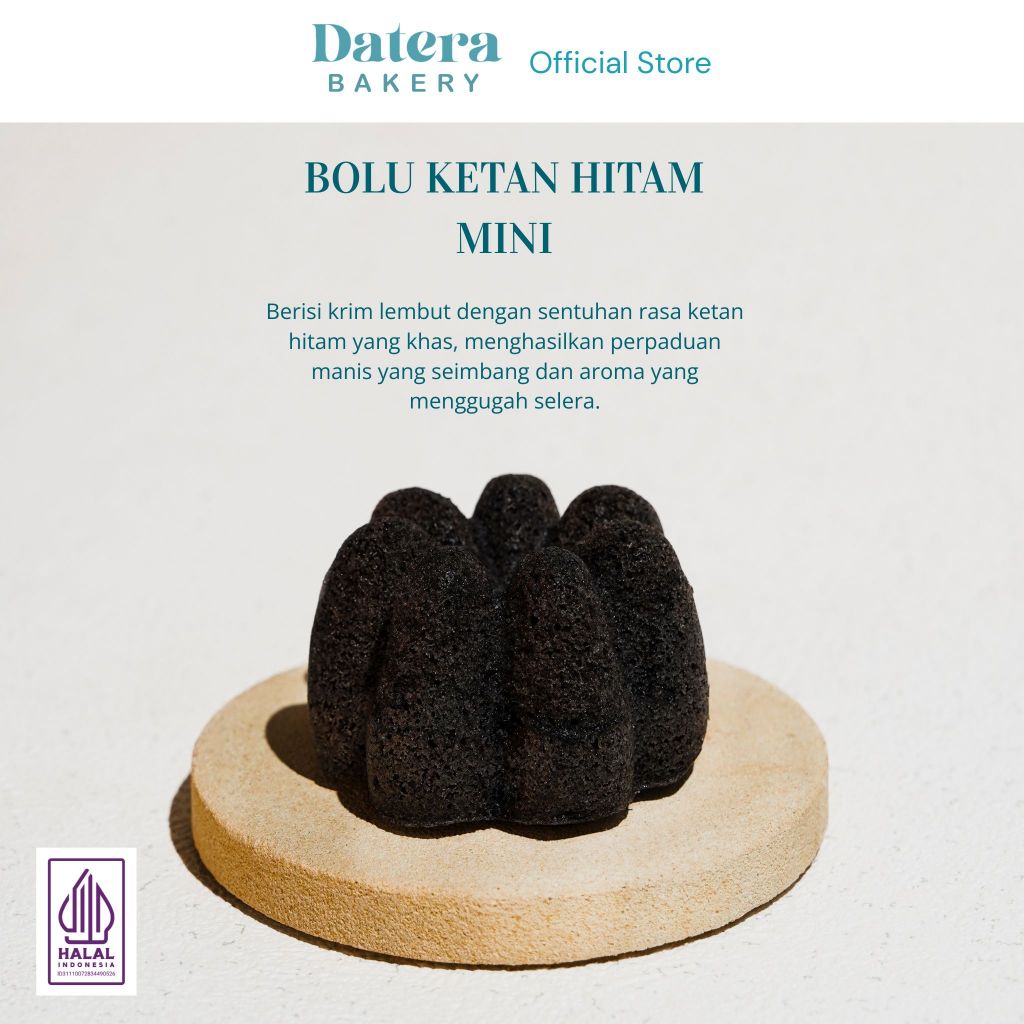 Bolu Ketan Hitam Mini Fresh Baked — Datera Bakery