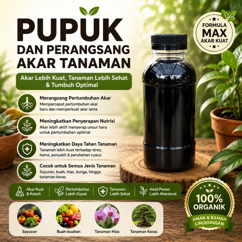 Devian Florist Pupuk Hormon Perangsang Akar dan Daun Booster Penumbuh Akar