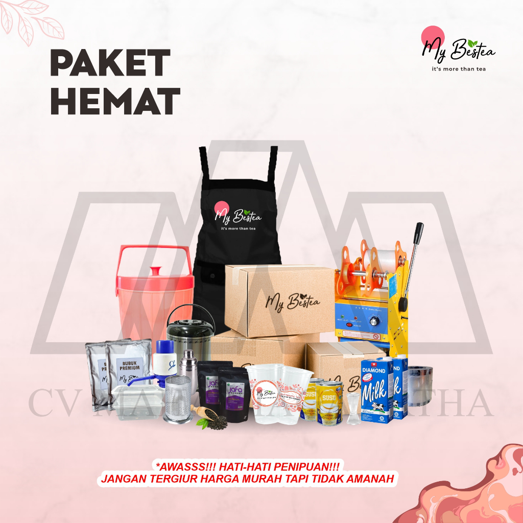 Peluang Usaha Minuman Teh Kekinian - Paket Hemat
