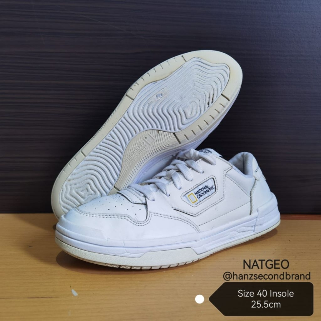 Hanz Second Brand - Sepatu Casual NATIONAL GEOGRAPHIC Putih 40