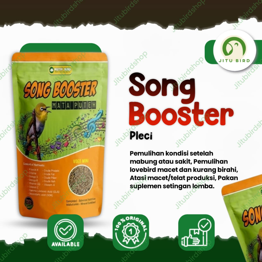 Song Booster Pleci Nutribird Pakan Gacor Burung Pleci Mata Putih Ciblek Prenjak Dll