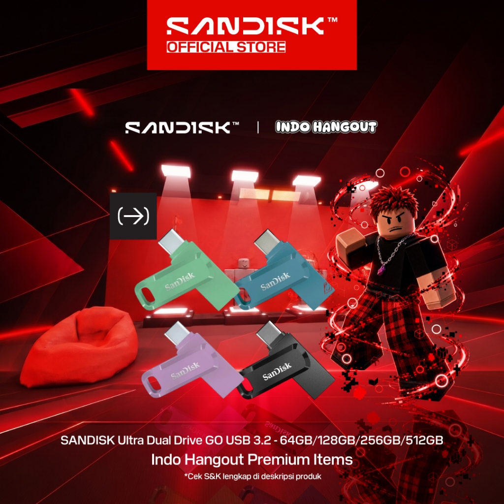 SANDISK Ultra Dual Drive GO OTG Type-C 32GB / 64GB / 128GB / 256GB / 512GB USB 3.2