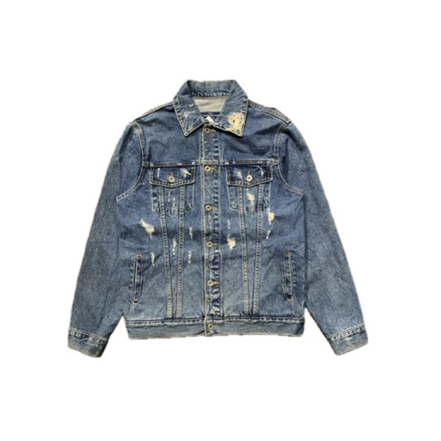 jacket denim blue water urban garment second / jacket trucker second