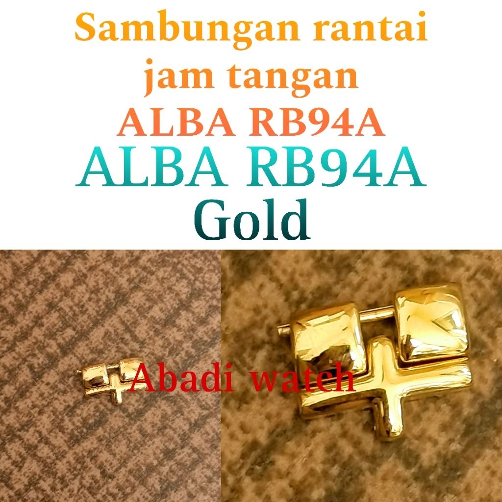 Sambungan Tali Rantai Jam Tangan Alba Original Alba Rg94A cewek