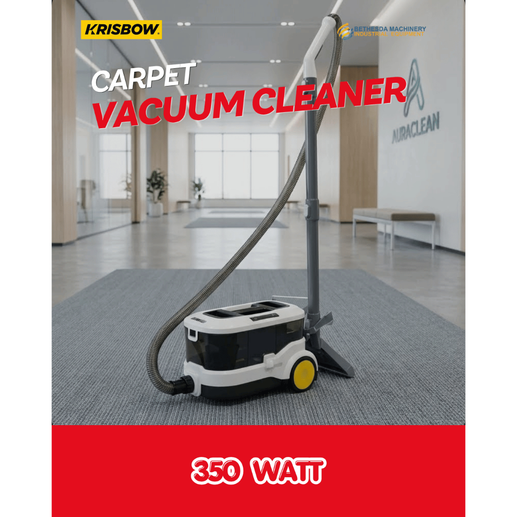 Carpet Vacuum Cleaner Wet & Dry Portable 16 kPa 800W 220V - Krisbow Vacuum Cleaner 3 Ltr