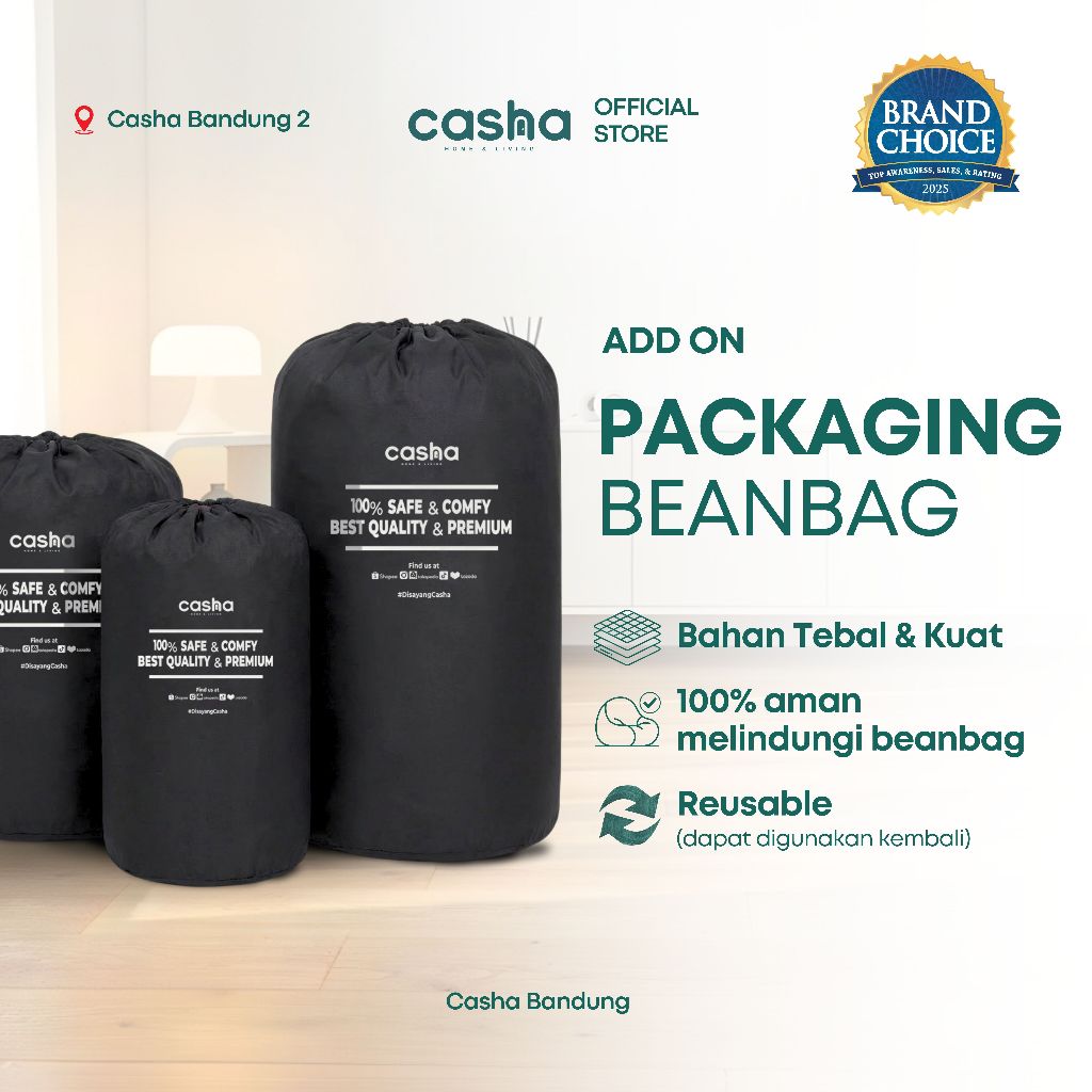 Extra Packaging Bean Bag | Casha  Packaging Bag | Casha Packaging Bean Bag