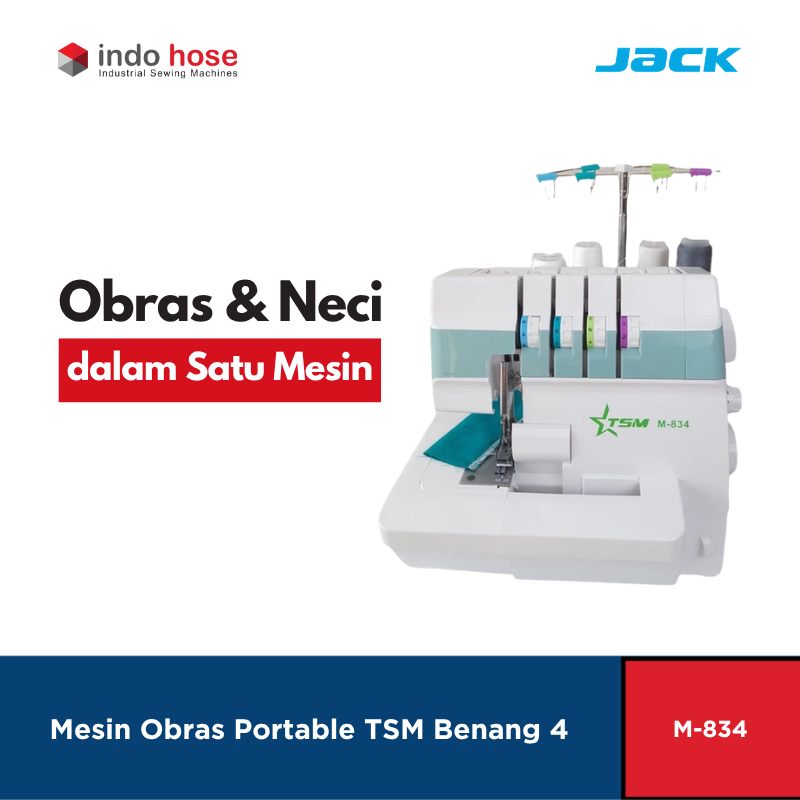 Mesin Obras Portable dan Mesin Neci TSM M-834 Original