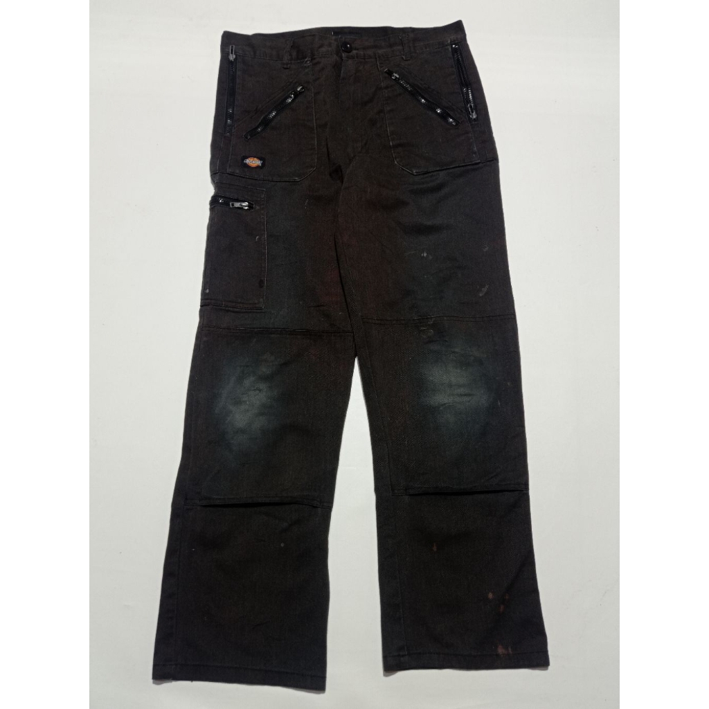 Celana Dickies Redhawk Double Knee Reguler Fit Warna Hitam Size 32×32 Second Brand Dickies