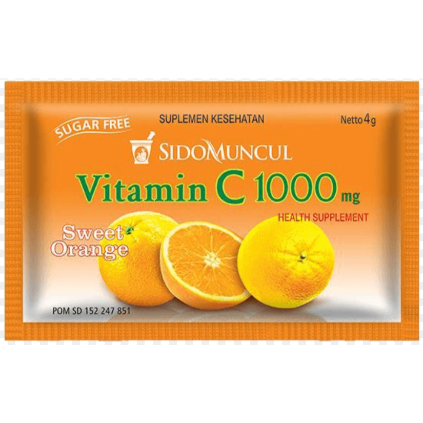Sidomuncul Vitamin C 1000mg sachet jeruk & lemon