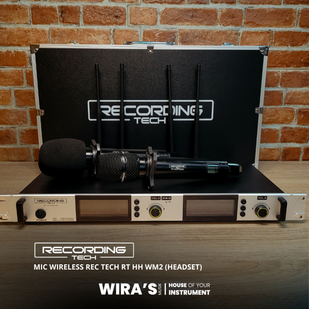 Microphone Wireless Recording Tech SUPER200S (Silver)