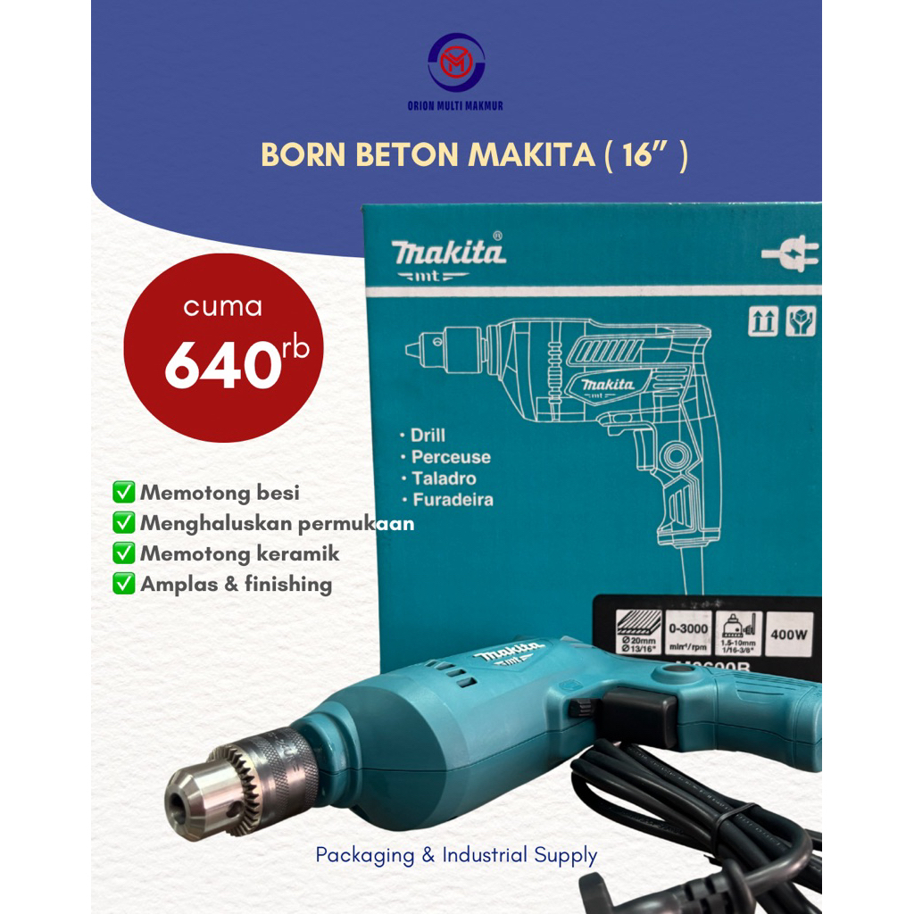 Mesin Bor Listrik MAKITA 16 MM