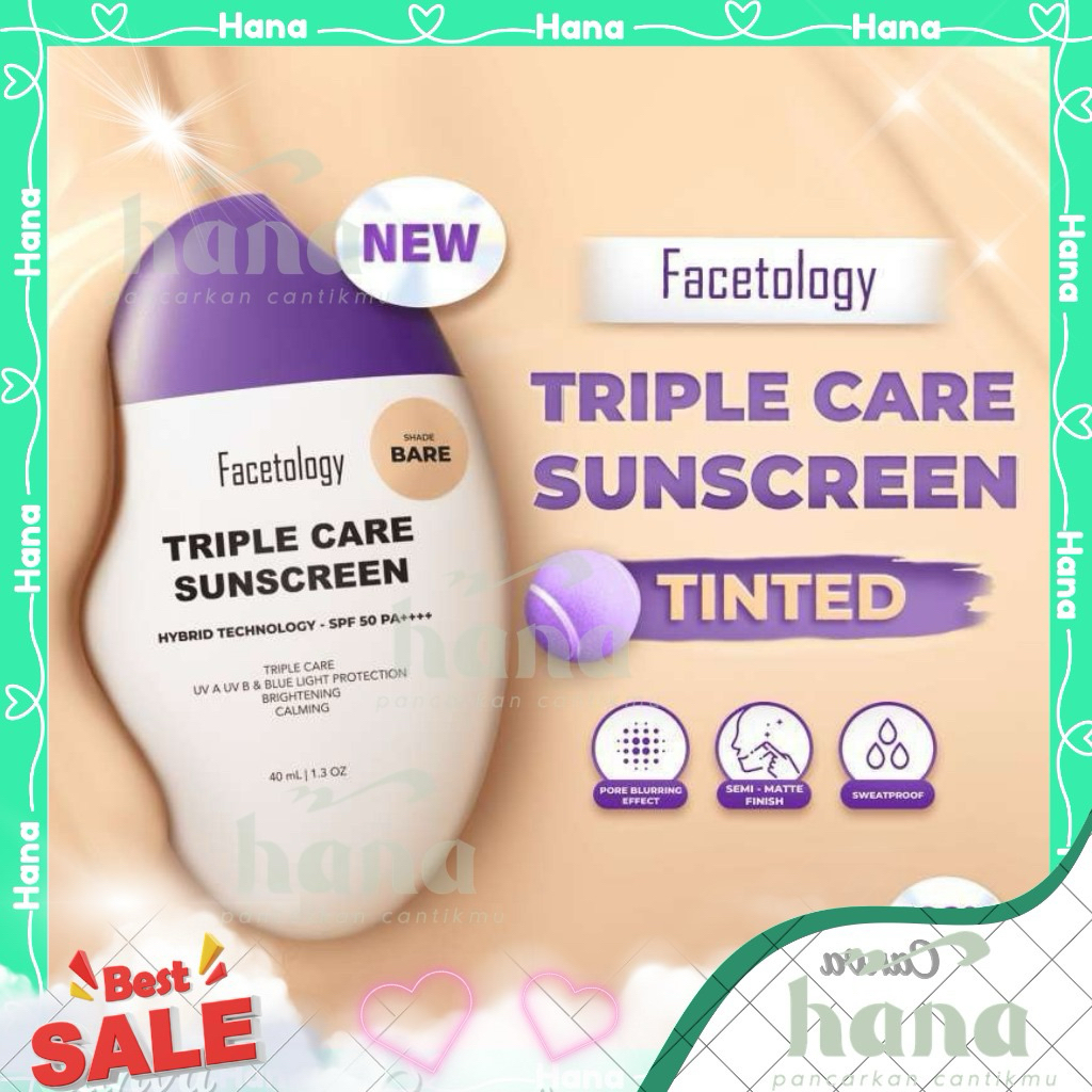 Facetology Triple Care Sunscreen Tinted-Facetology Tinted Sunscreen