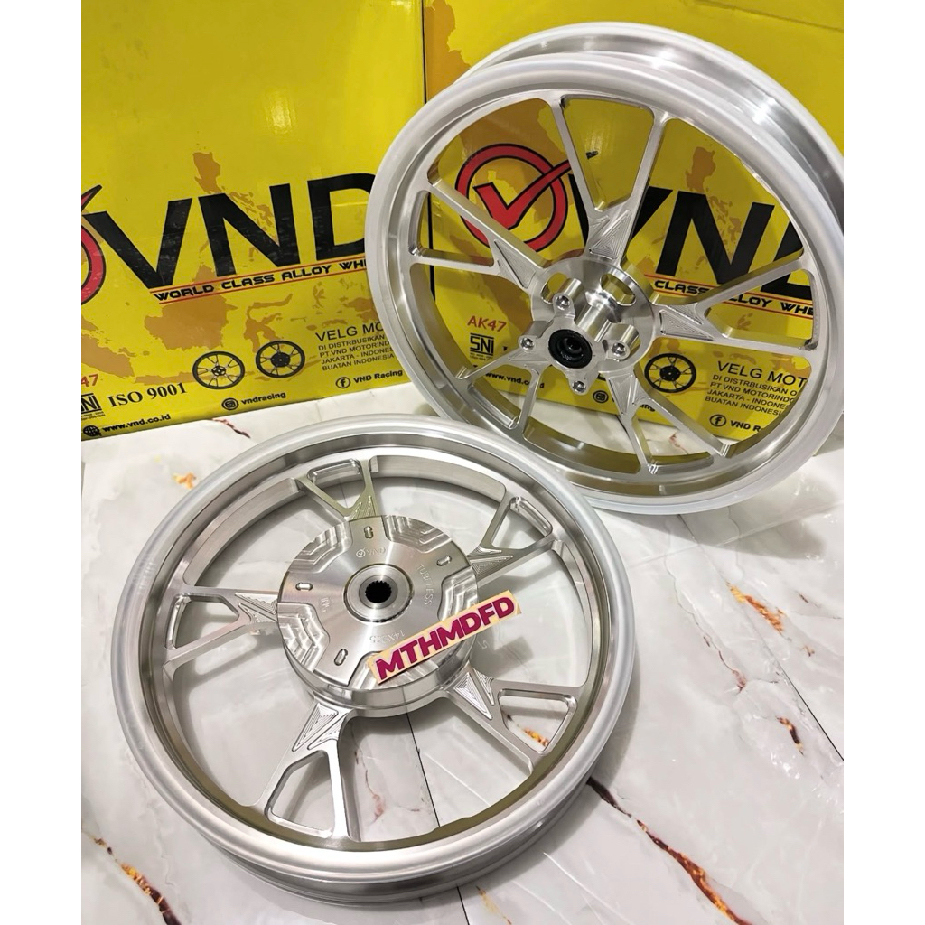 Velg Vnd Racing copy fino thailand R.14 chrome yamaha mio fino soul