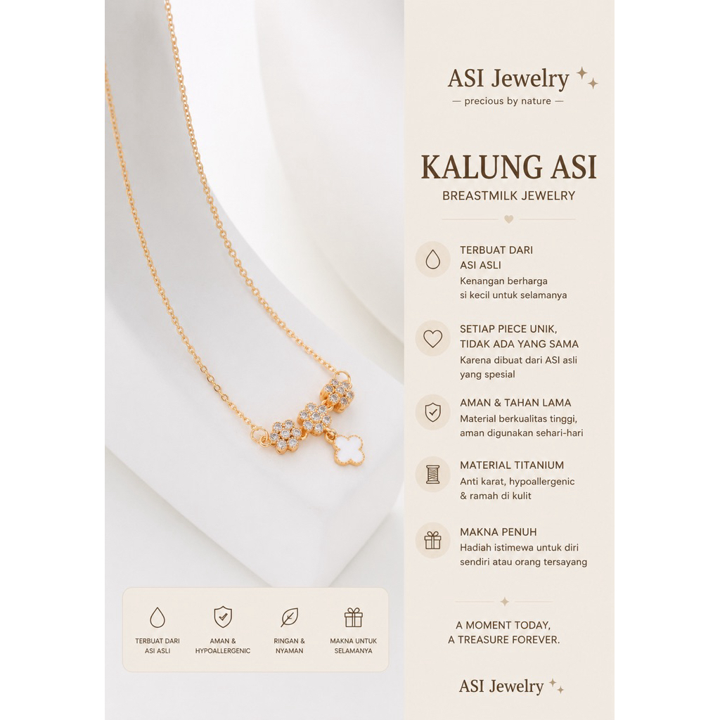 Breastmilk Memorial Jewelry – Kalung ASI Custom