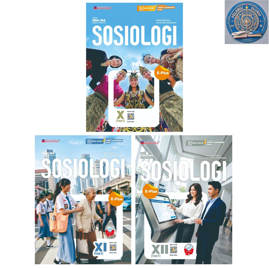 MEDIATAMA: E-Plus SOSIOLOGI SMA/MA KELAS 10 11 12 KURIKULUM MERDEKA DEEP LEARNING