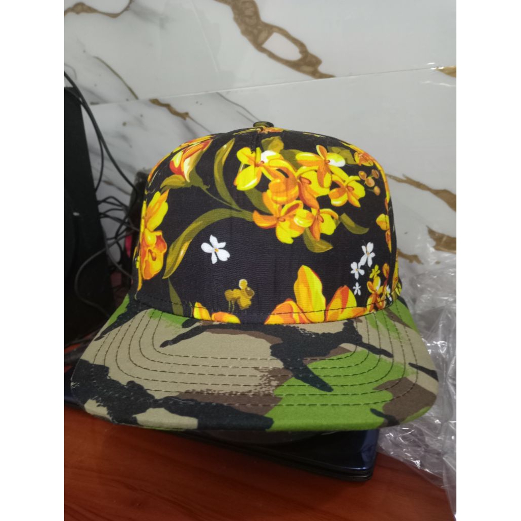 jual topi neff skate floral/army