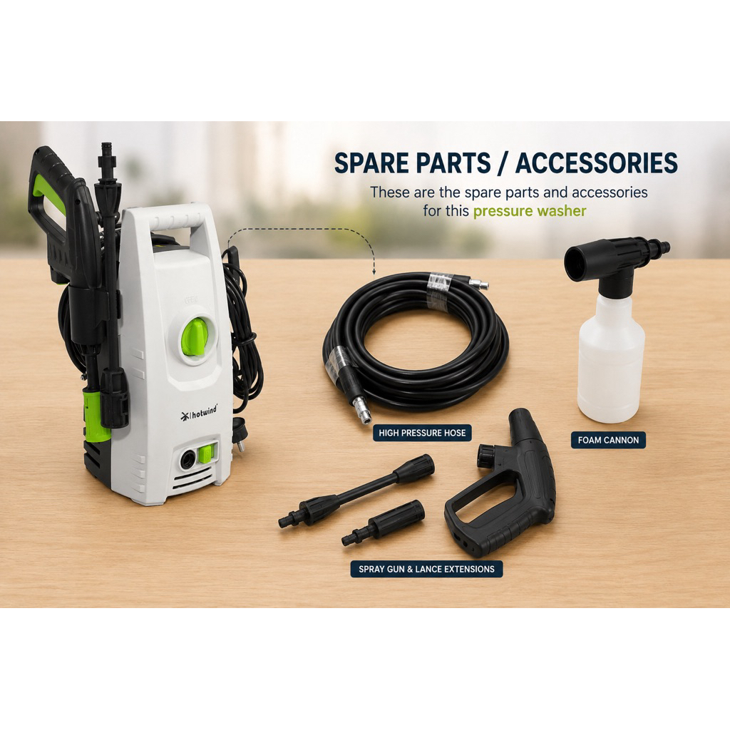 Hw-100 Nm-100 jetcleaner sparepart high pressure washer spare part selang gun botol