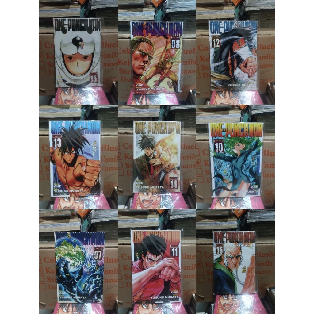 Komik one punch man 7,8,9,10,11,12,13,14,15,16,18,20/ komik one punch man vol 7,8,9,10,11,12,13,14,1